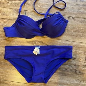 Aerie Purple Bikini (Size 34A top / Small bottom)
